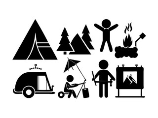 Abstract geometric lines and shapes on black background