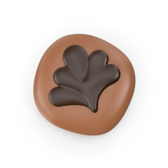 chocolate candy isolated