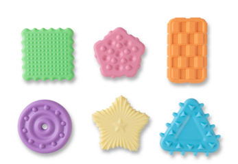 Chilhood Gaming Plastic Element On PNG Transparent Background. Cut Out Clipping Path With Adobe Photoshop Pen Tool.PNG Transparent Element