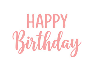 Happy Birthday inscription text