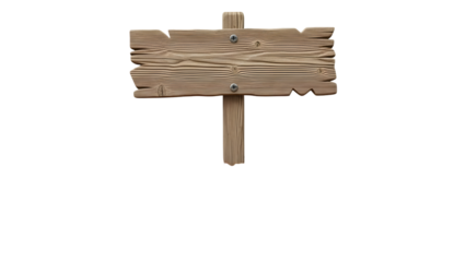 Rustic Wooden Signpost with Weathered Planks and Metal Screws graphic design