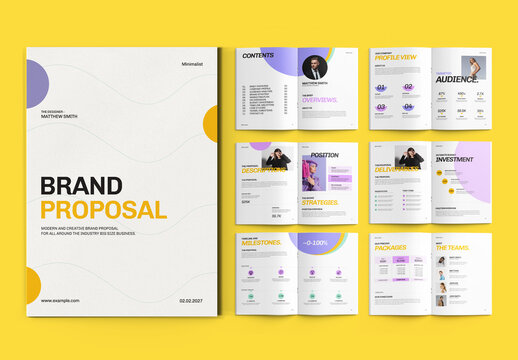 Brand Proposal Brochure Layout Template