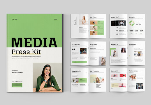Media Press Kit Brochure Template