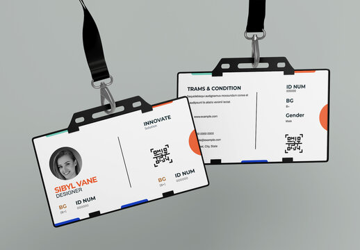 Office Identity Card Layout