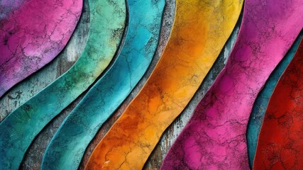 Video A vibrant painting on a wall, capturing the artist's skill and creativity