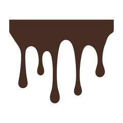 Melted Chocolate Drips Liquid Shaped Icon