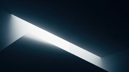 Abstract Light Beam on Dark Background.