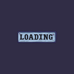 Funky cartoon loading bar waits for progress now
