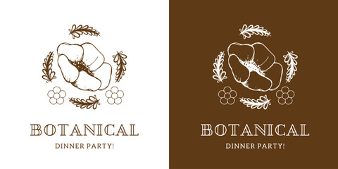 Modern Floral Garden Logo Design &ndash; Nature Organic Brand