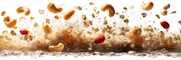 Group of diverse objects in horizontal arrangement