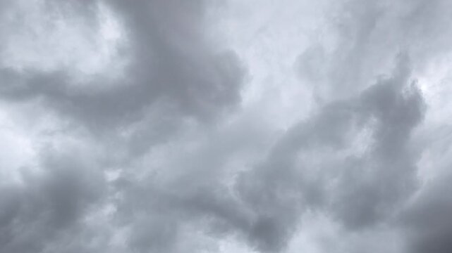 Darker and gloomy clouds in the sky