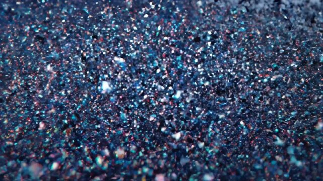 Rapid digital glitching and pixelation dissolving a structured geometric blue surface into fragmented data noise science, vfx, digitalart