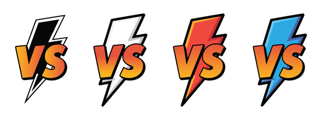 Battle versus logo with prominent VS lettering representing player duels, game competitions, and match challenges, created for digital gaming and competitive event visuals