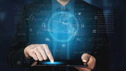 Global AI and data processing system enhances data, AI, and processing efficiency through digital network and global integration of intelligent technology Marrow