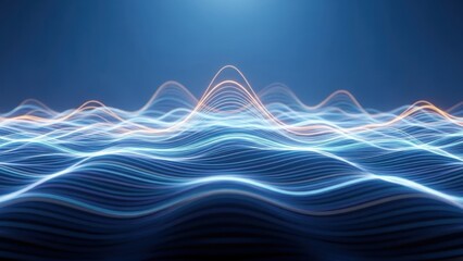 Dynamic light waves abstract background technology concept