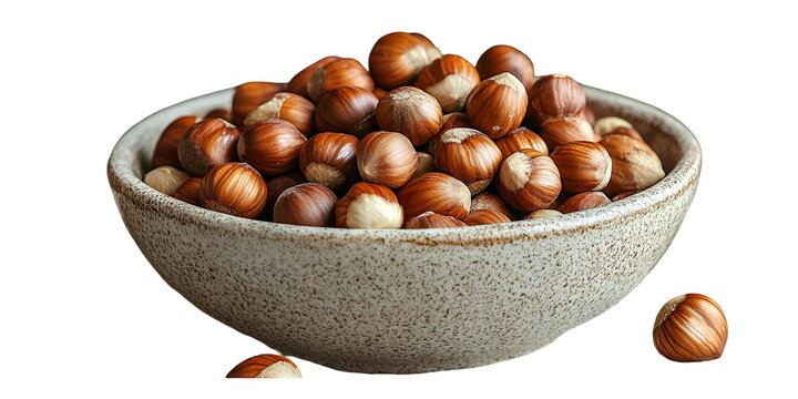 Hazelnut display in bowl