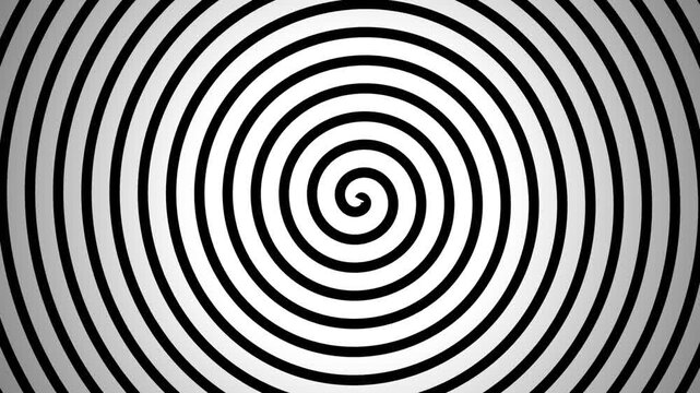 hypnotic eye illusion animation that can be found in animated cartoons