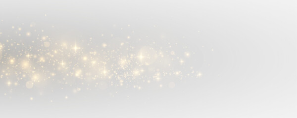 Radiant overlay with sparkling starburst and scattered luminous glitter. Glimmering festive elements with vibrant glowing dust.