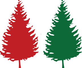 Stylized tree illustration with vibrant color palette