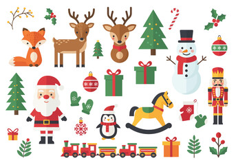 Flat design Christmas illustration