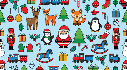 Flat design Christmas illustration