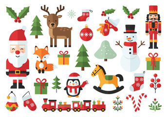 Flat design Christmas illustration