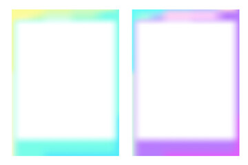 Blur aurora fluid border, frame. Y2k vibrant soft liquid effect. Neon flow, color gradation. Blend mesh with soft neon light holographic