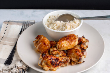  barbecue chicken  wings and drumsticks