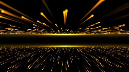 Abstract colorful background with glowing particles