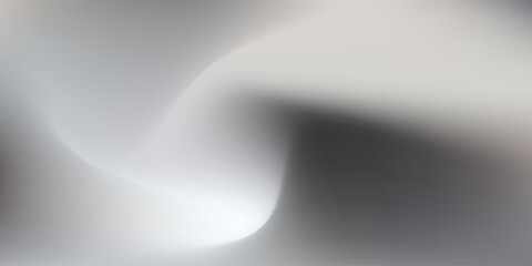 Silver background with metal mirror texture. Chrome gradient surface with simple abstract light ball.