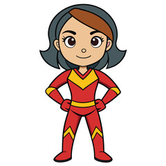 Cute cartoon vector illustration of a smiling man and boy character with playful, fun, childlike style