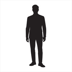 silhouette of a businessman