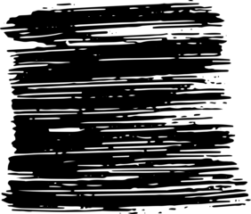 A black screen with multiple white lines forming a complex geometric pattern