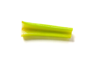 Fresh cut celery, raw celery stem