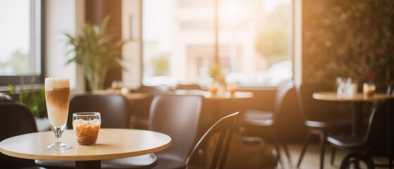 Blurred picture of cafe 