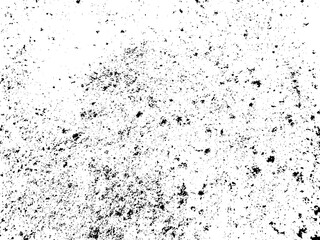 Grunge background black and white. Texture of chips, cracks, scratches, scuffs, dust, dirt .Vector pattern of cracks, chips, scuffs. Abstract vintage surface isolated on white background.EPS10.