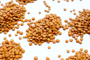 Lentils are small brown legumes rich in protein and fiber