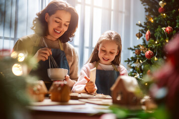 cooking gingerbread house