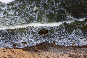 Ostsee Wellen Steilufer Hiddensee 