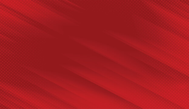 Red diagonal geometric shape with halftone detailed background