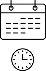 Schedule Appointment Event Date Time Management Vector Icon