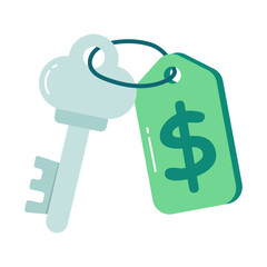Modern design icon of financial key