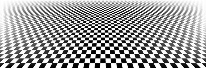 Black and white checkered pattern. Chess pattern. Black and white checkered background. 3D checkered wallpaper. vector illustration eps 10