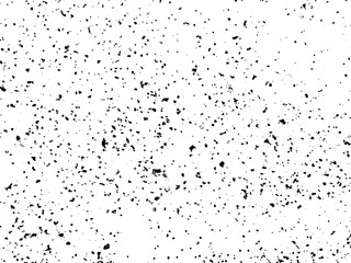 Grunge background black and white. Texture of chips, cracks, scratches, scuffs, dust, dirt .Vector pattern of cracks, chips, scuffs. Abstract vintage surface isolated on white background.EPS10.