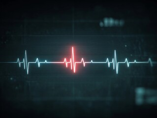 Vibrant ECG Heartbeat Pulse