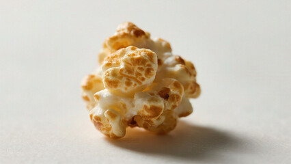 Popcorn on white surface