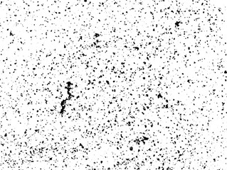 Grunge background black and white. Texture of chips, cracks, scratches, scuffs, dust, dirt .Vector pattern of cracks, chips, scuffs. Abstract vintage surface isolated on white background.EPS10.