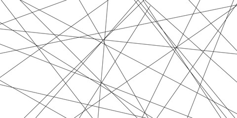 Obraz premium Abstract line background. abstract black lines with white background creative. The wires on white background. Subtle intersecting lines forming geometric shapes on a neutral background.