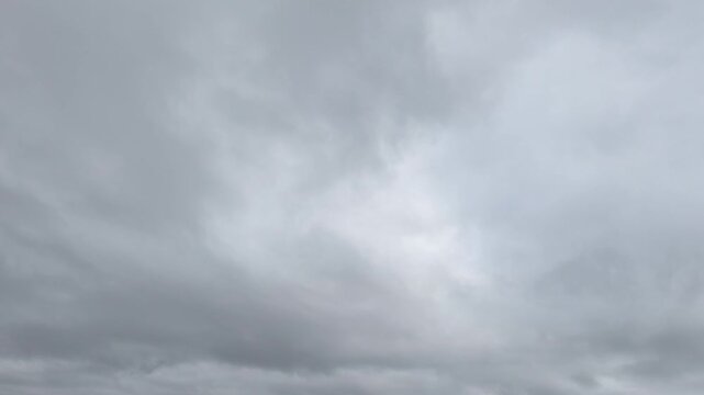 Sky covered by an abstract gray cloud