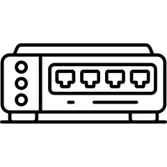 Network Switch Outline Icon